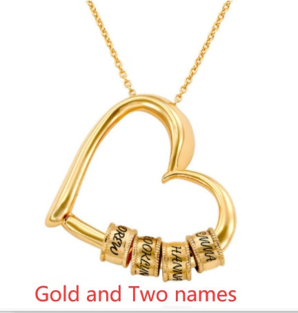Personalized Heart Necklaces Women Jewelry Custom Name Necklaces & Pendants Mothers Day Gift