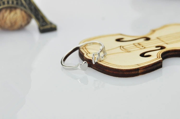 Zircon Opening Adjustable S925 Sterling Silver Ring