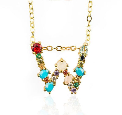 26 English alphabet necklaces