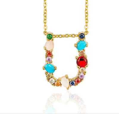 26 English alphabet necklaces