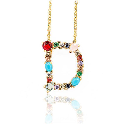 26 English alphabet necklaces