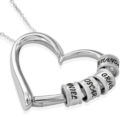 Personalized Heart Necklaces Women Jewelry Custom Name Necklaces & Pendants Mothers Day Gift