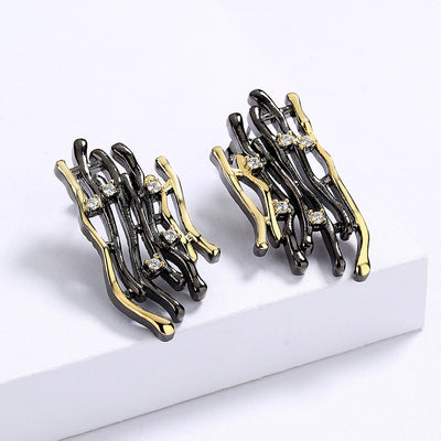 Earrings Geometric Retro Earrings Hollow Earrings